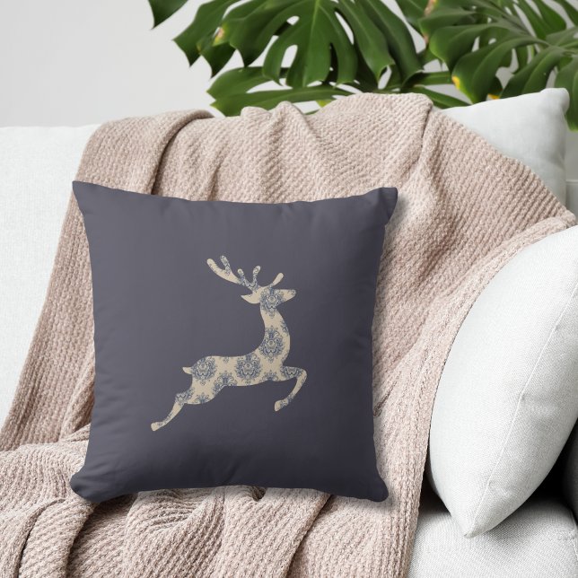 Jul-rener Toile Mönster Kudde (Skapare uppladdad)