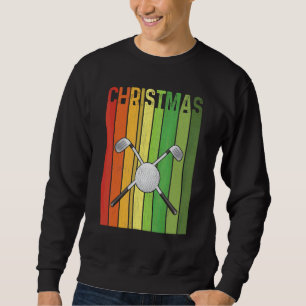 Jul Retro Golf Söt Grupp Matchande Xmas Helgdag Lång Ärmad Tröja
