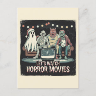 Jul Retro Horror Movies Friends Vykort