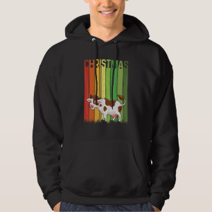 Jul Retro Ko Cutt Grupp Matchande Xmas Helgdag Hoodie