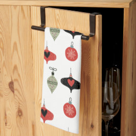 Jul Retro Mid Century Ornamenter Kökshandduk