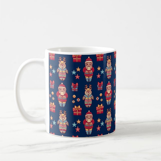 Jul Retro Santa Kaffemugg (Vänster)