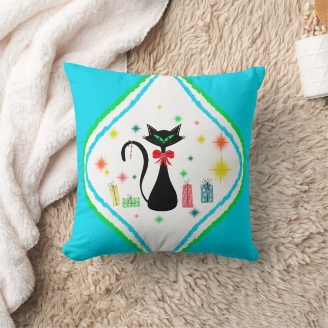 Jul Retro Siamese Katt Kudde (Filt)