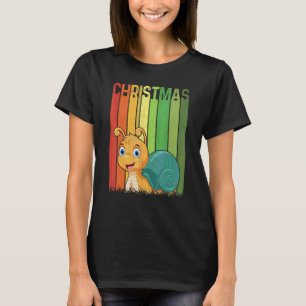 Jul Retro Snigel Söt Grupp Matchande Xmas Jul T Shirt