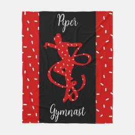 Jul Rhythmic Gymnastics Red Candy Sprinkle Fleecefilt