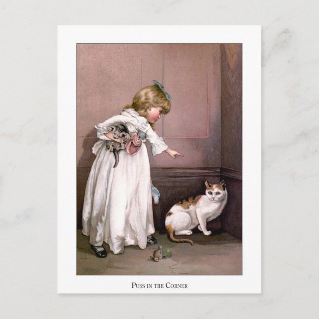 Jul Ro: Puss in the Corner Vykort (Framsida)