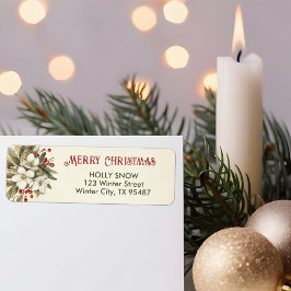 Jul Ro - Returetiketter för vattenfärg Returadress Etikett