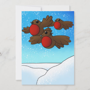 jul Robin Birds Kort