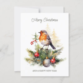 jul Robin Gräs Baubles Vykort