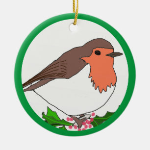 jul Robin Julgransprydnad Keramik