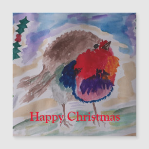 Jul Robin Magnetic-julkort