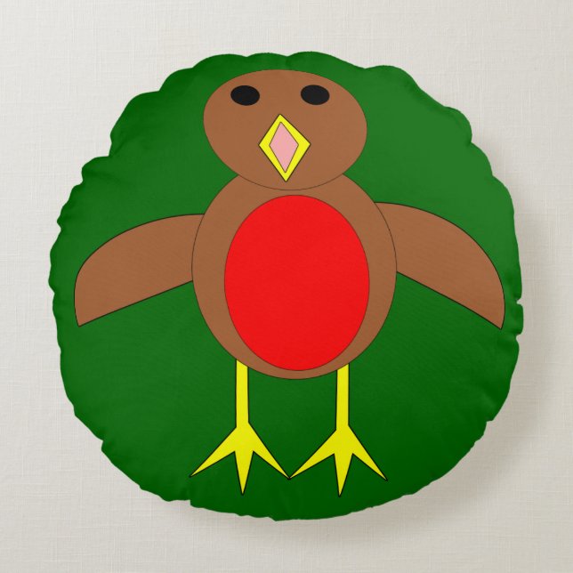 jul Robin Pillow Rund Kudde (Framsidan)