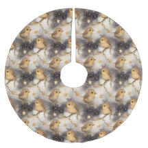 Jul Robins på Starry Night Träd Skirt