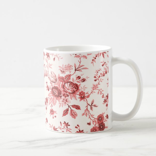 Jul röda sjaskiga Toile Kaffemugg (Höger)