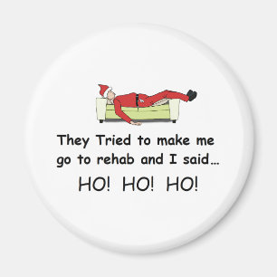 Jul roliga Santa Magnet