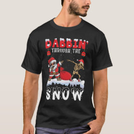 Jul, Roligt Dabbin genom Snö T-Shirt
