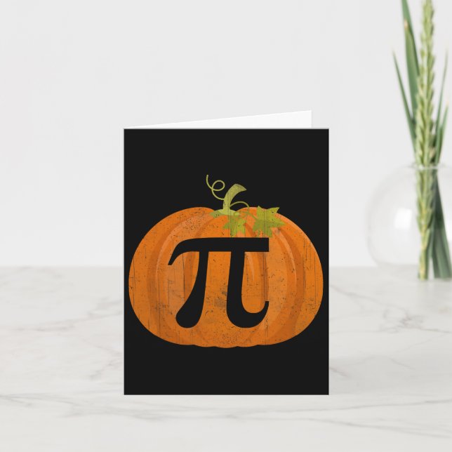 Jul - Roligt Math Geeks Math Pumpkin Paj Kort (Framsida)