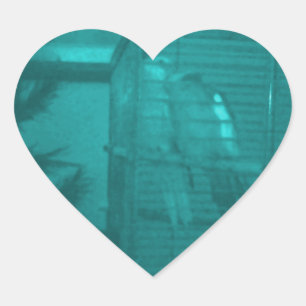 Jul Romantik Stickers Hjärtformat Klistermärke