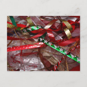Jul Rosett band Red Grönt och Guld Helgdag Helg Vykort