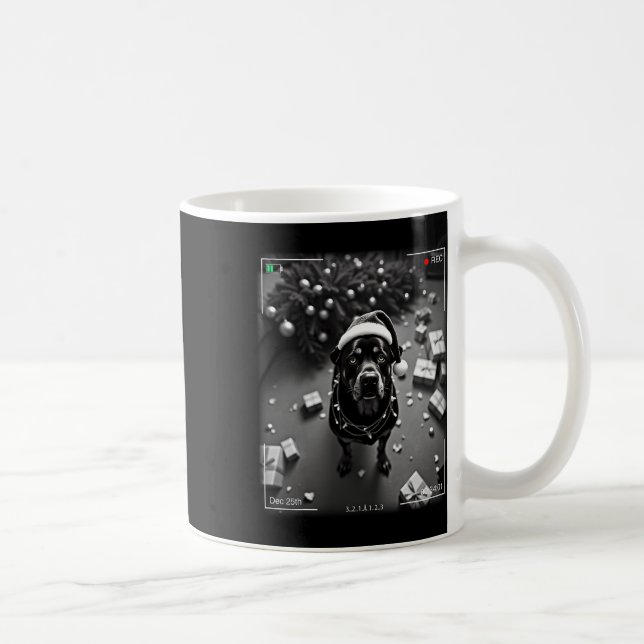 Jul-Rottweiler fångad på kamera  Kaffemugg (Höger)
