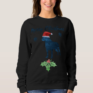 Jul Rottweiler Hund Artwork Santa Hat T Shirt