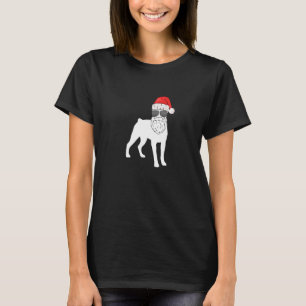 Jul Rottweiler Hund Har Klätt Sig Som Tomte T Shirt