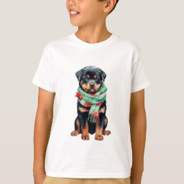 Jul Rottweiler Kids T-Shirt - Helgdag Roligt