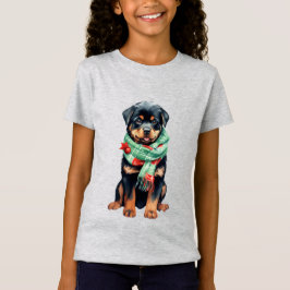 Jul Rottweiler Kids T-Shirt - Helgdag Roligt