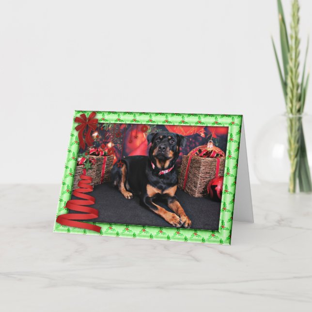Jul - Rottweiler - Nalani Helgkort (Framsida)