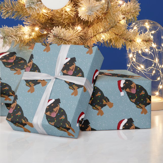 Jul Rottweiler  Presentpapper (Helgdagar)