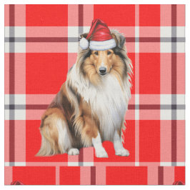 Jul - Rough Collie Hund med Red Play Tyg