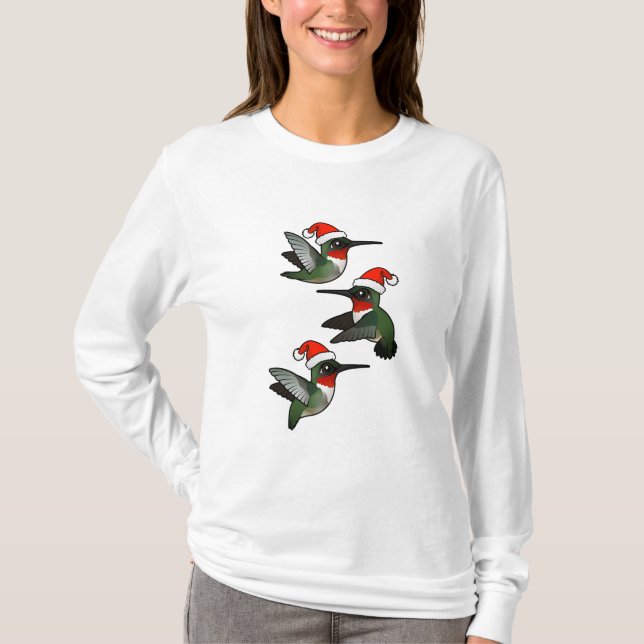 Jul-ruby-throated Hummingbird T-shirt (Framsida)