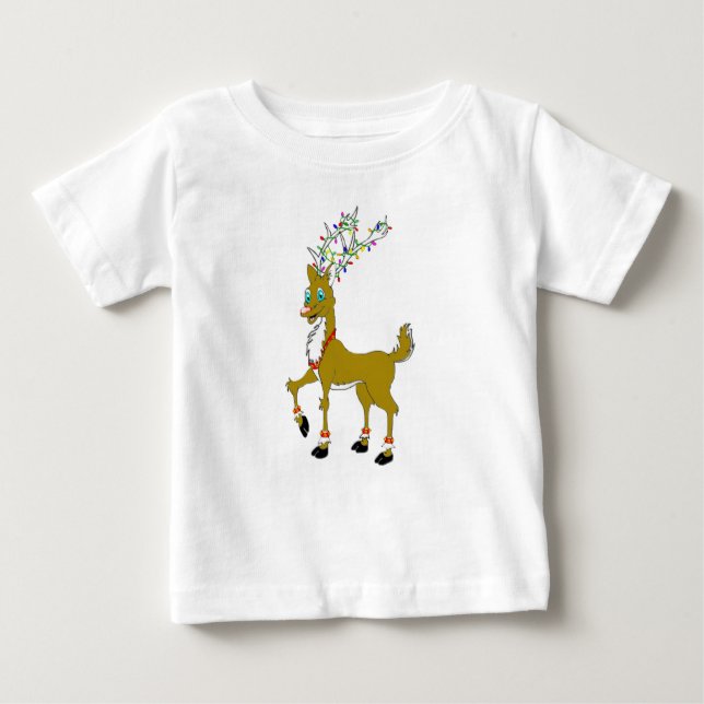 Jul Ruddy Reindeer T Shirt (Framsida)