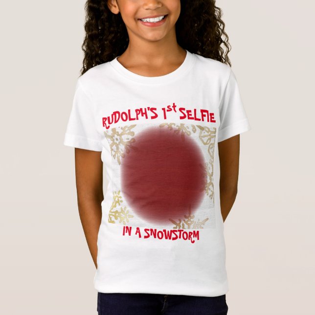Jul Rudolf's 1st Selfie in a Snowstorm T Shirt (Framsida)