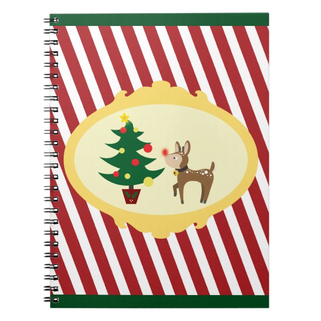 Jul Rudolph Anteckningsbok Med Spiral (Framsidan)
