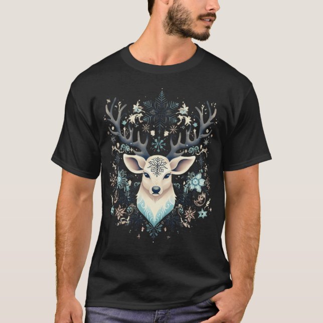 Jul Rudolph Reindeer T Shirt (Framsida)