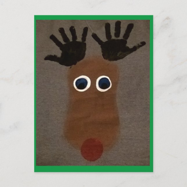 Jul Rudolph the Red-Nposed Reindeer Vykort (Framsida)