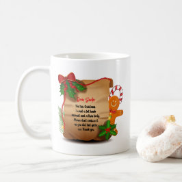 Jul Rulla Brev till Santa Funny Mug Kaffemugg