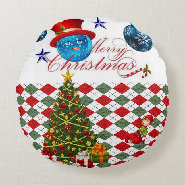 Jul rund kudde, God Jul Kudde (Framsidan)