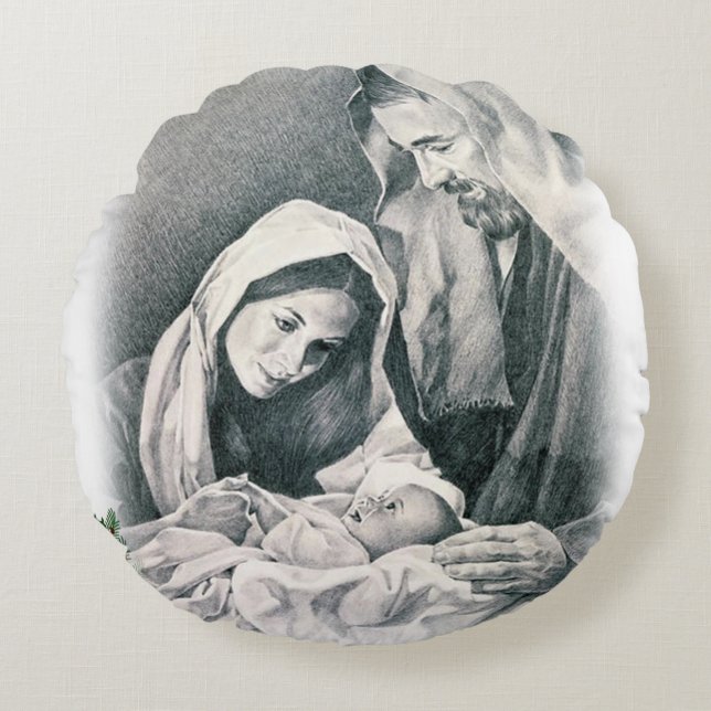 Jul rund kudde, Jesus Kristus Kudde (Framsidan)