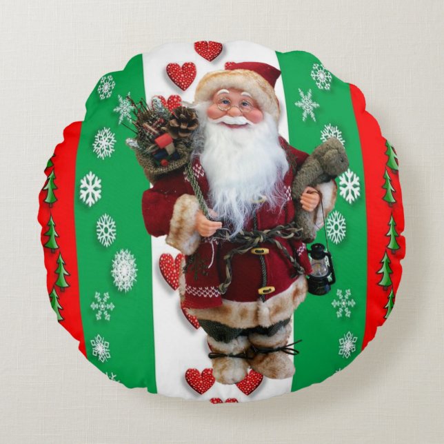 Jul Runda Kudde, Tomte Rund Kudde (Framsidan)