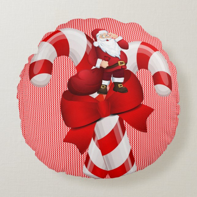 Jul Runda Kudde, Tomte Rund Kudde (Framsidan)
