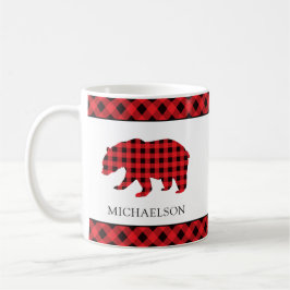 Jul Rustic Red Buffalo Play Bear Silhouette Kaffemugg
