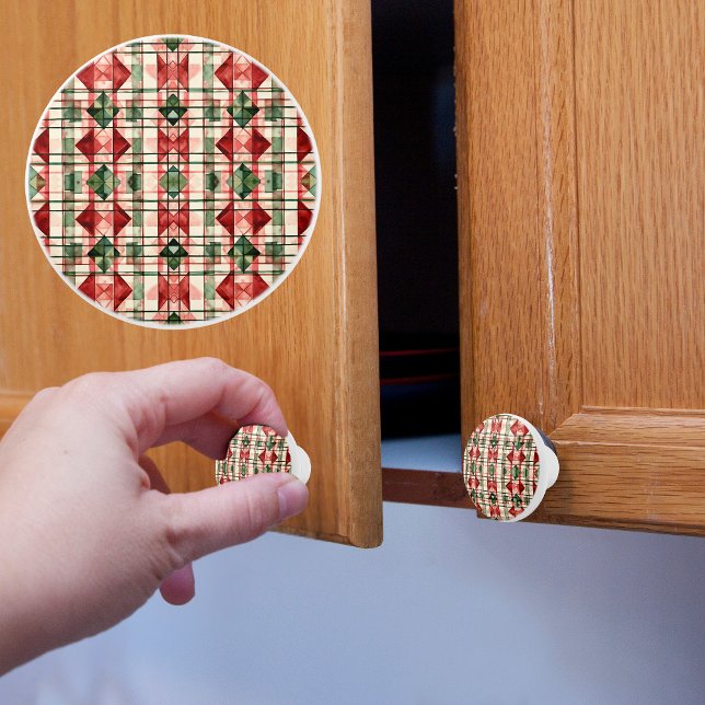 Jul Rustik Gårdshus Mönster Knopp (Skapare uppladdad)