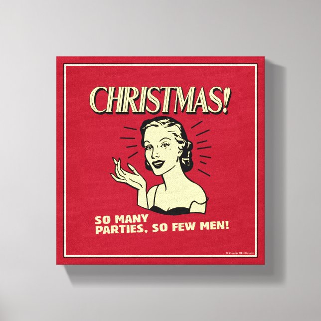 Jul: så många Party, så få Manar Canvastryck (Framsida)