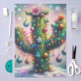 Jul Saguaro Cactus Whimsical Decoupage