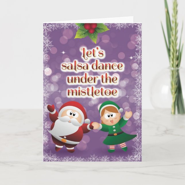 Jul Salsa Mistletoe Card Helgkort (Framsida)