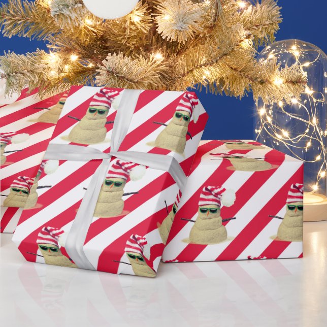Jul Sandman På Rand Wrapping Papper Presentpapper (Helgdagar)