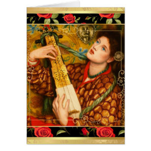 Jul Sång av Rossetti Art julkort Hälsningskort