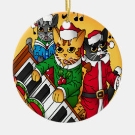 Jul Sång Cats Julgransprydnad Keramik